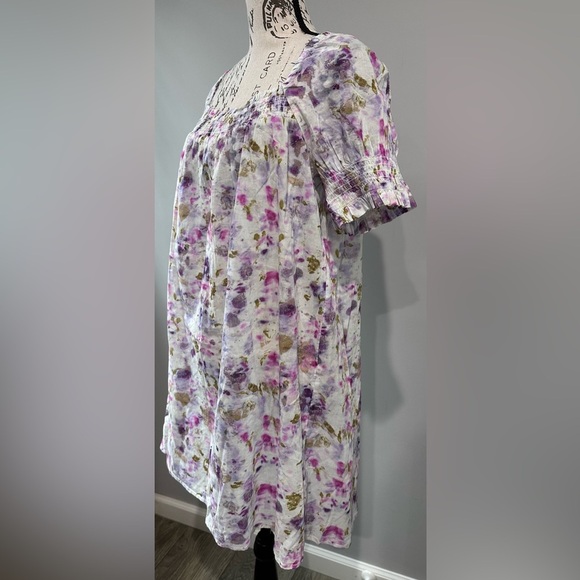 🌺Flora Obscura X J.Crew Puff-Sleeve Beach Dress in Kaleidoscope Floral 🌺 - Picture 3 of 10